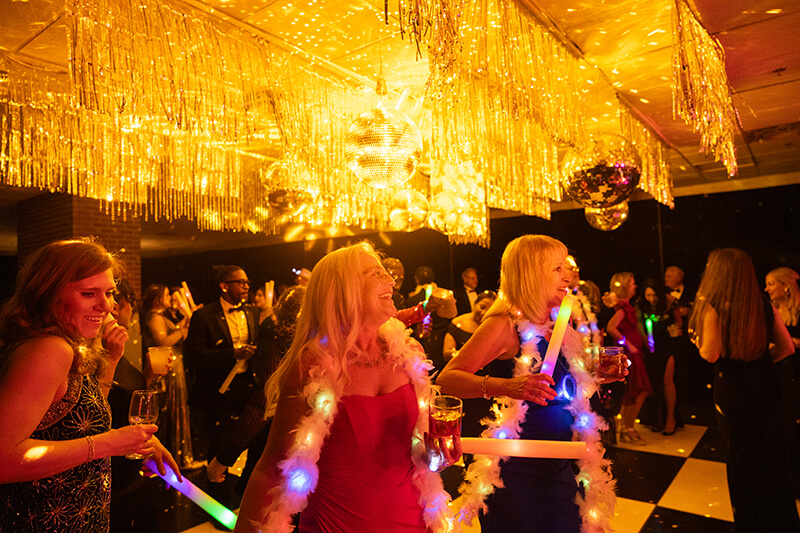 Celebrants dancing at the 2026 UWG Presidential Black Tie Gala
