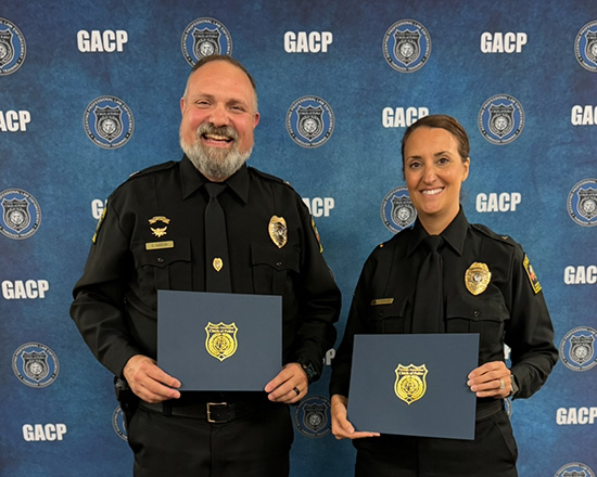 UWG's Deputy Chief Craig Gibson and Lt. Ashley Gossage