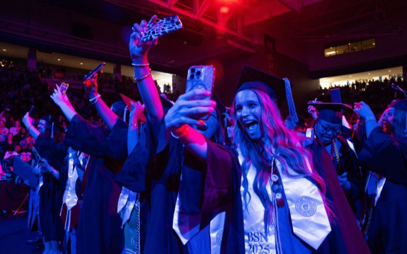 Graduates at UWG's Fall Commencement