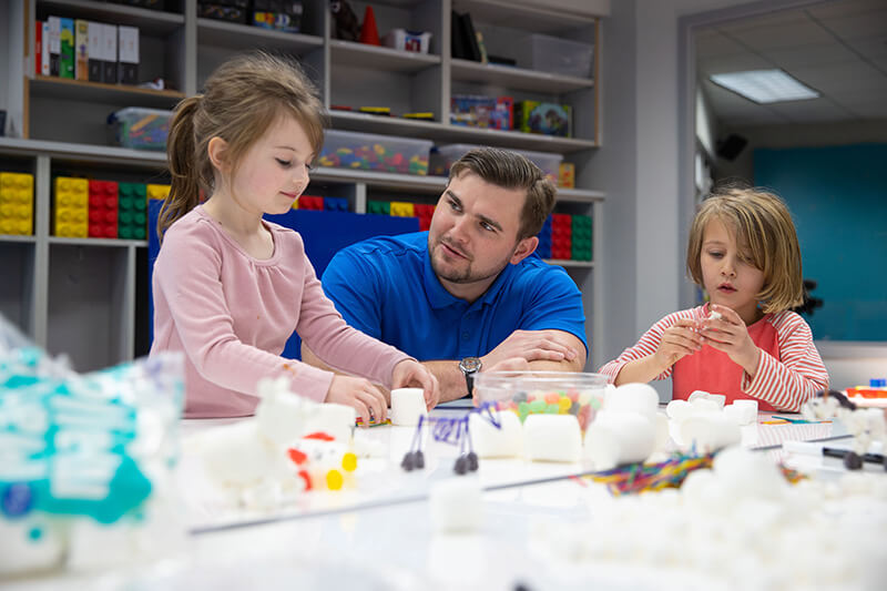 UWG's Witt Teem with a young creative