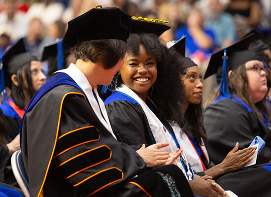 Jewel Mason at graduation