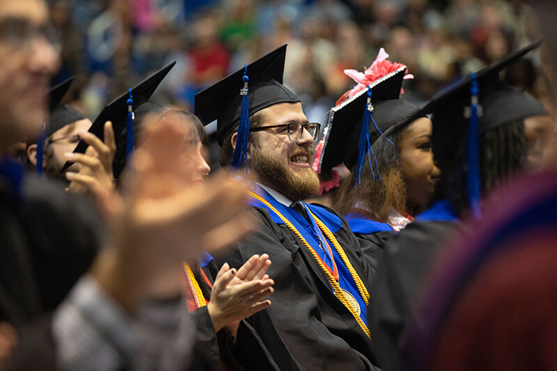 UWG student at commencement