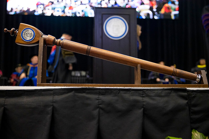 UWG's mace at commencement