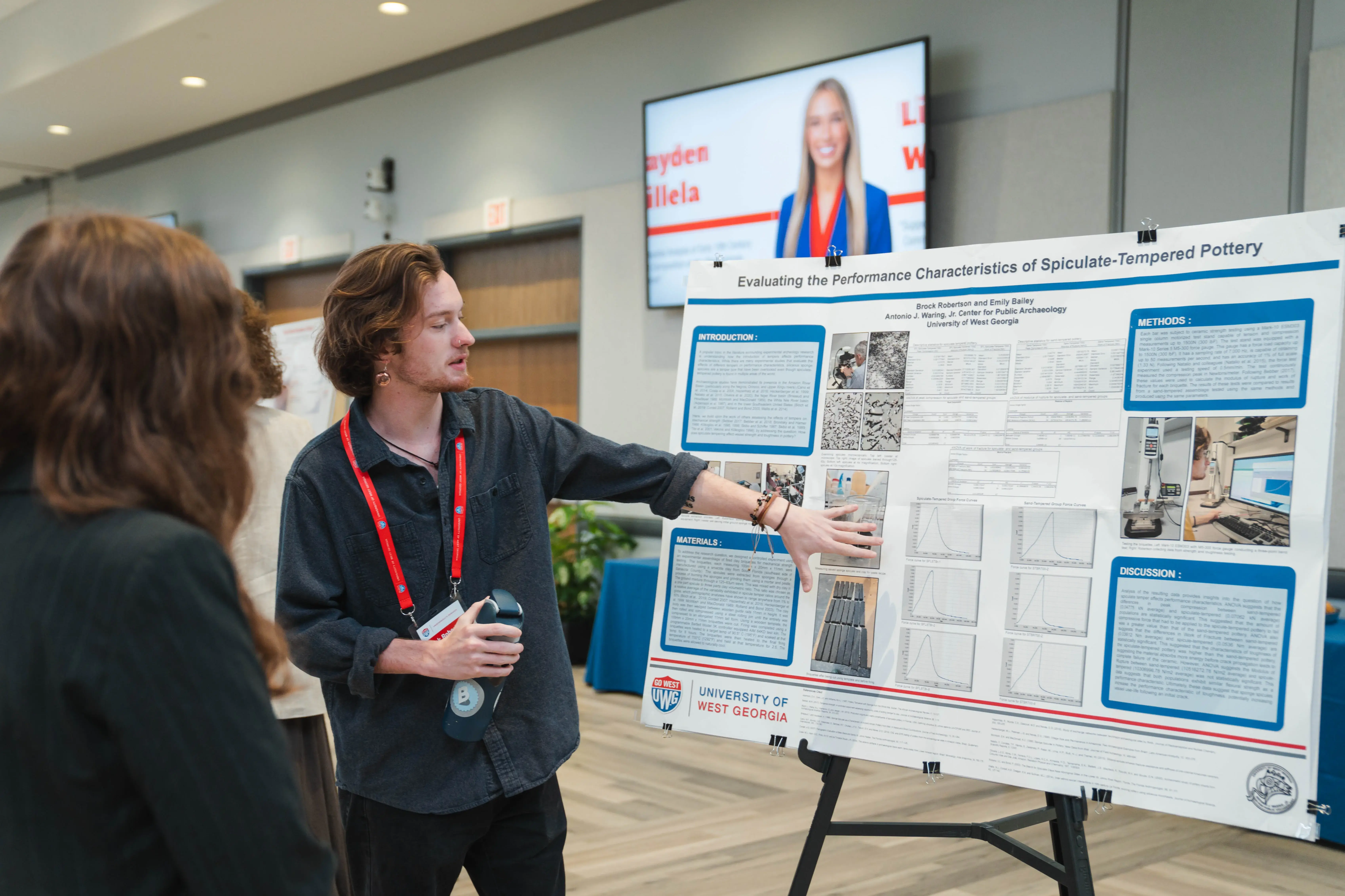 UWG student presenting research