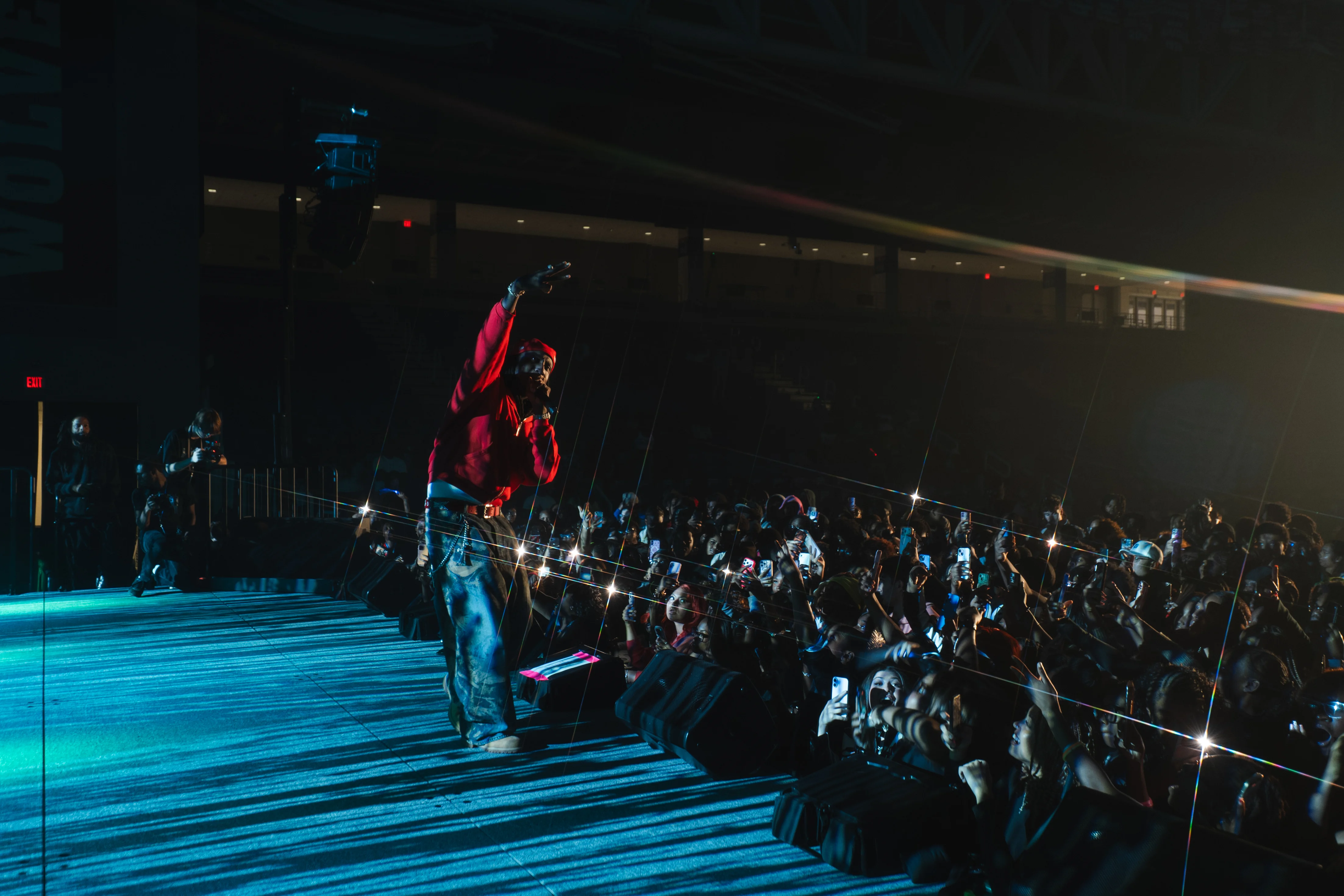 UWG student performing on stage