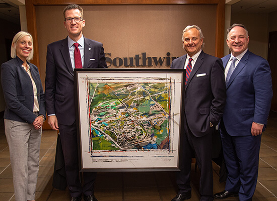 Members of UWG administration and Southwire representatives