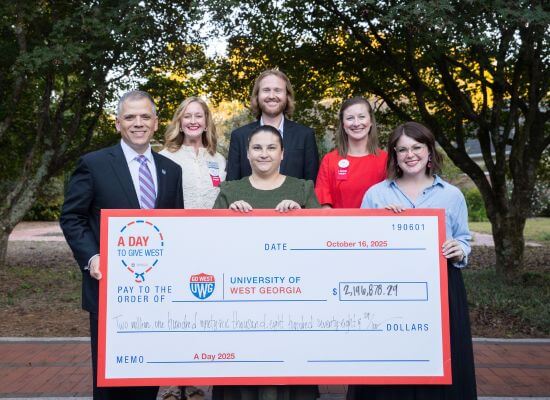 UWG administration and friends hold this year's A Day check