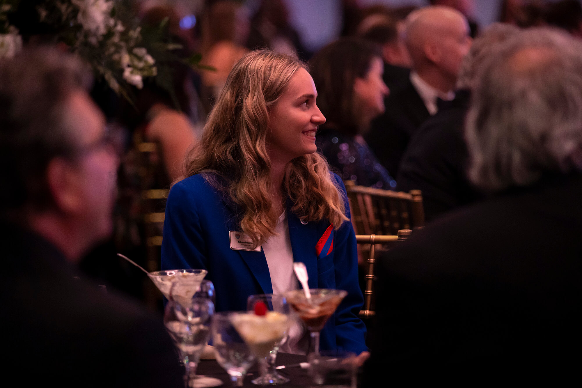 An audience member at the 2023 UWG Presidential Gala