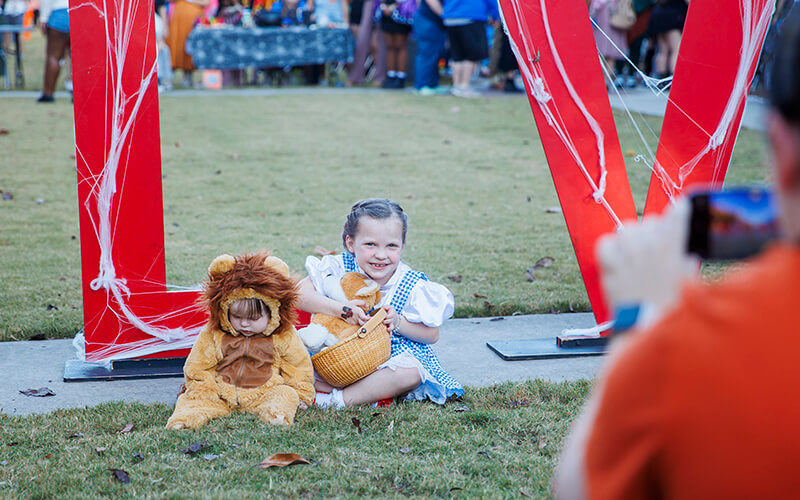 kids in costumes