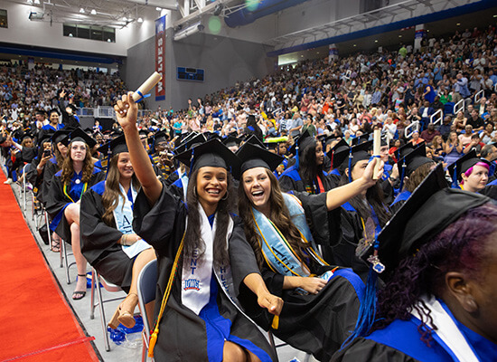 Graduates at UWG Commencement