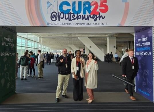 UWG faculty and students present at an undergraduate research conference
