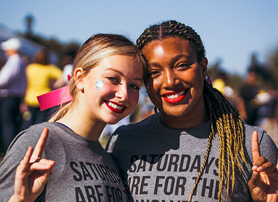 students smiling