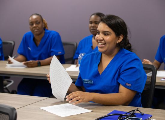 A student in UWG Continuing Education&rsquo;s CNA program