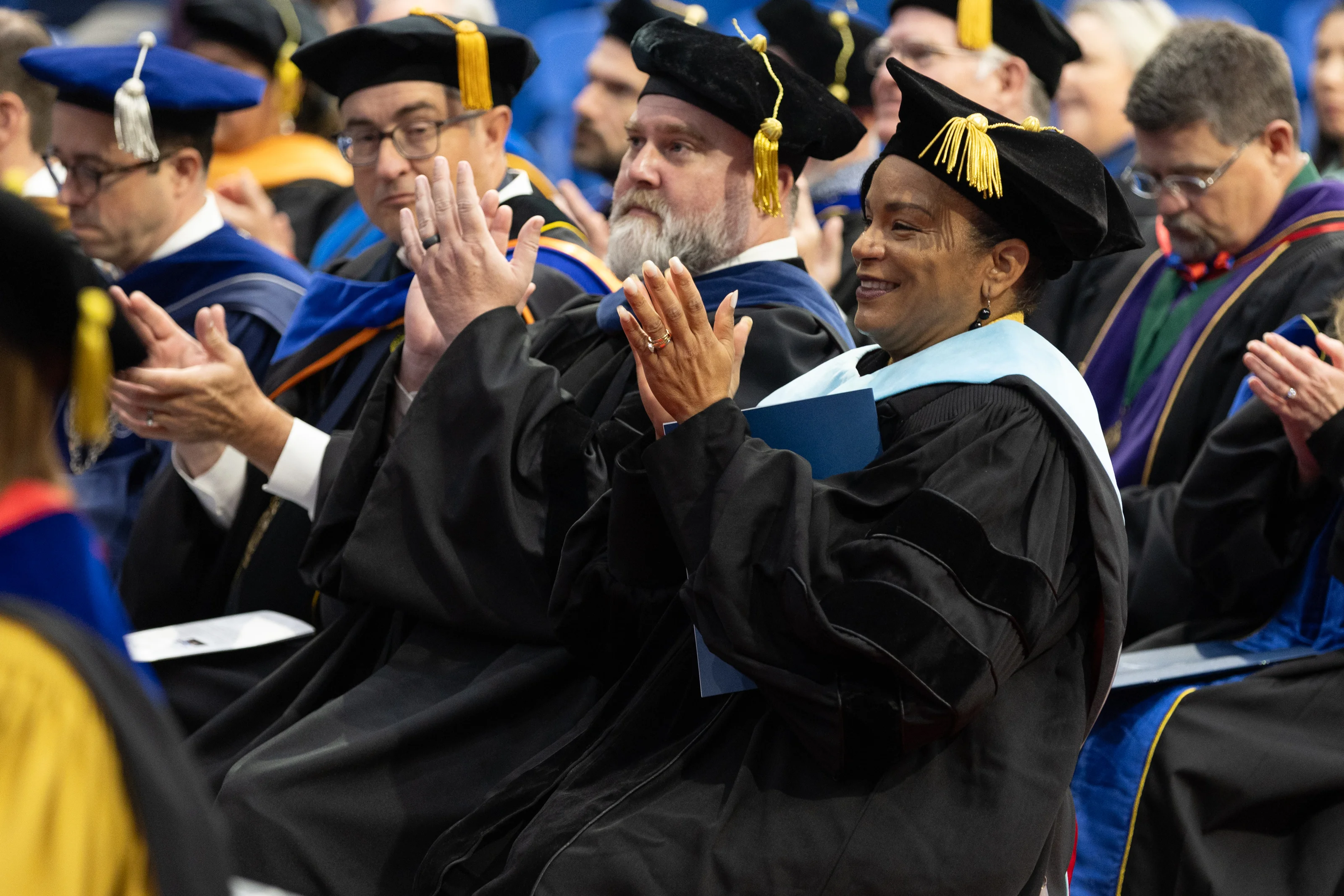 UWG faculty celebrate at the investiture of President Dr. Michael Johnson