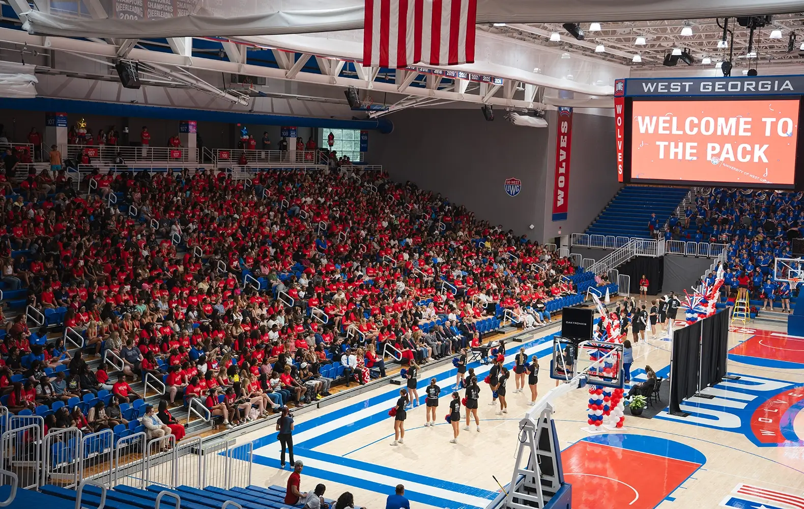 UWG students and families at Convocation