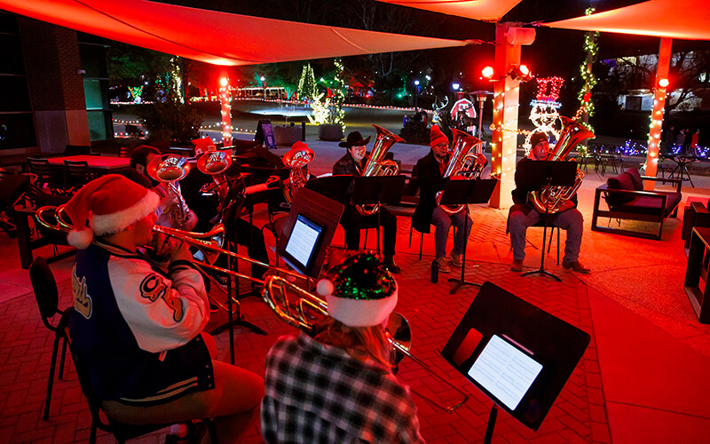 Band playing at UWG Winter West
