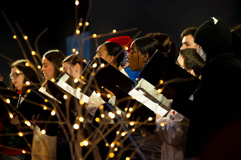 Choir singing