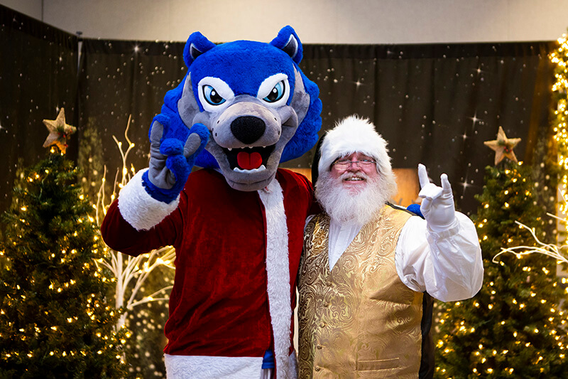 Winter Wolfie and Santa