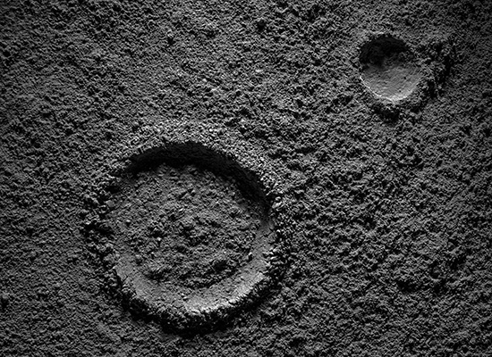 Craters on the moon