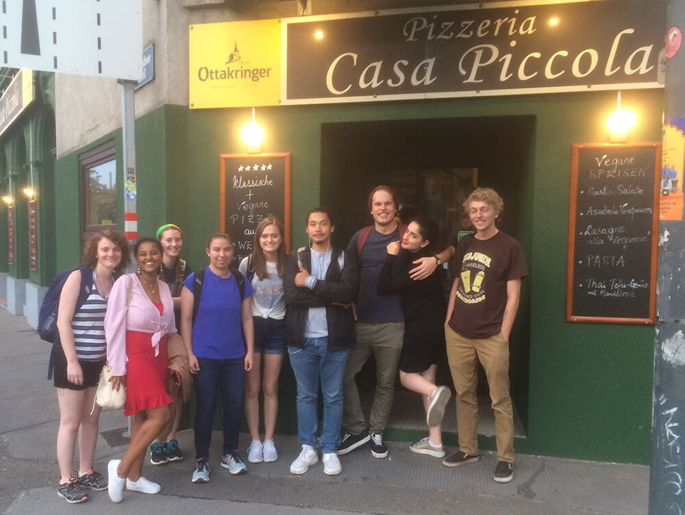 A group of students in Austria