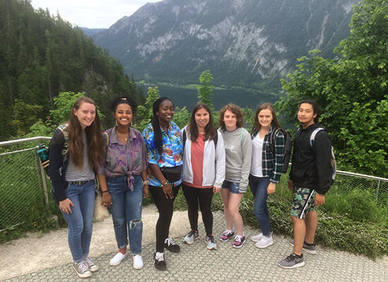 A group of students in Austria