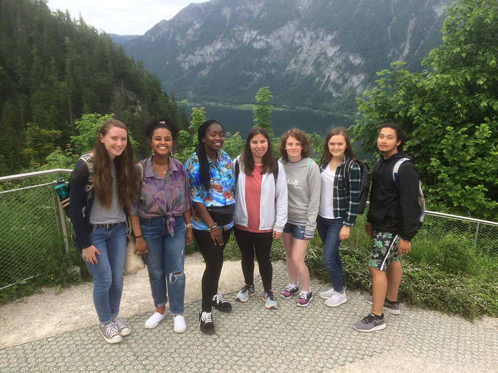 A group of students in Austria
