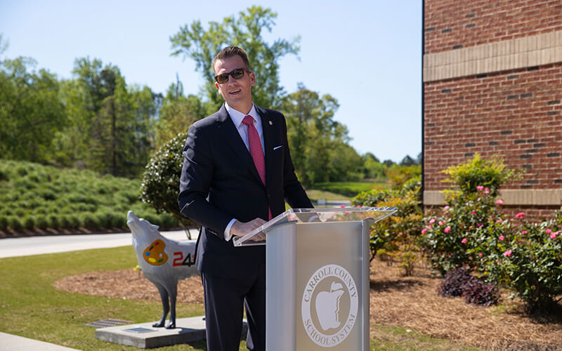 Dr. Brendan Kelly at Carroll County Schools Performing Arts Center