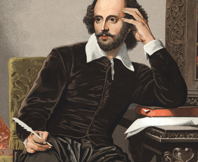 Painting of William Shakespeare.