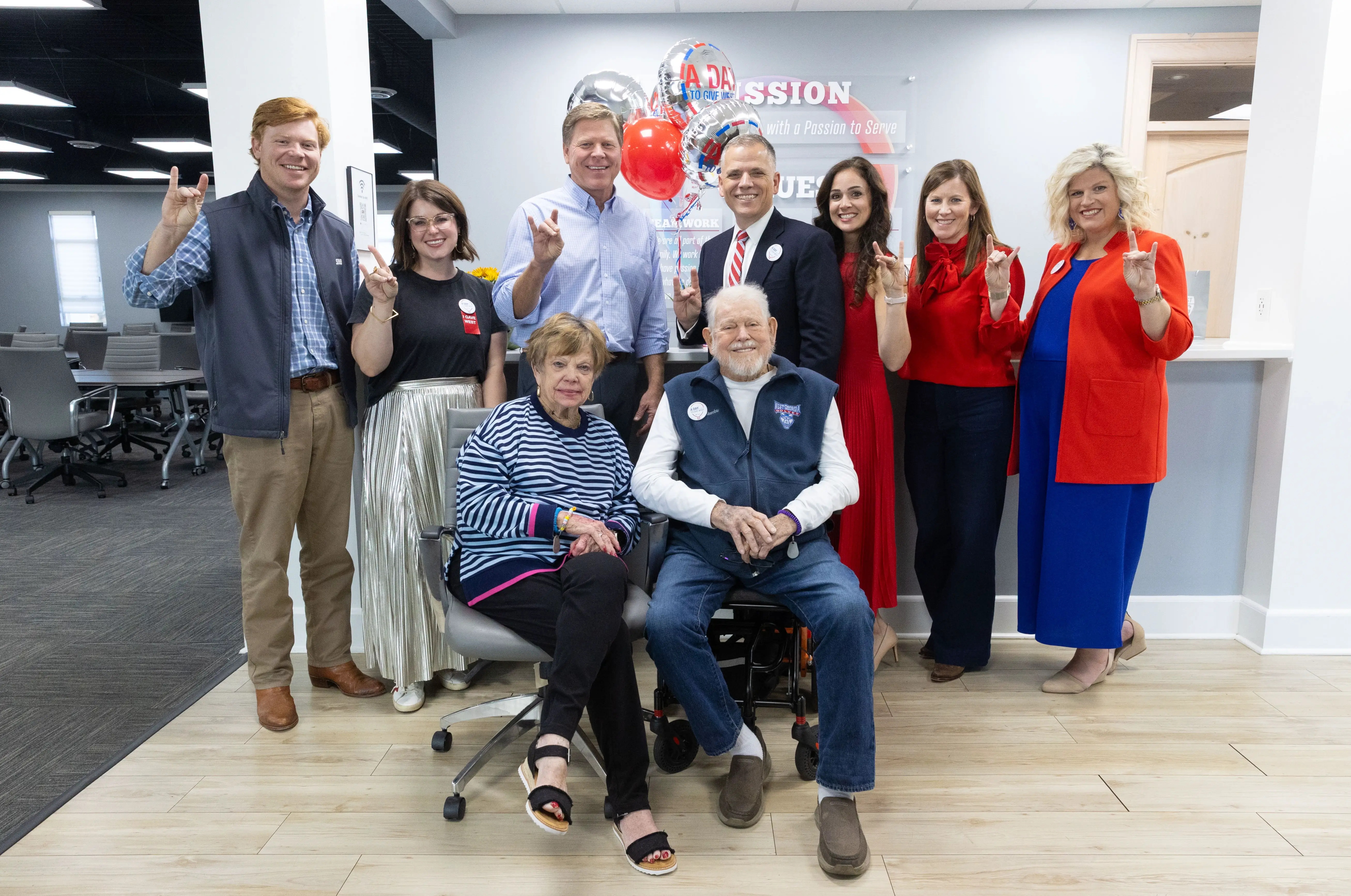 The Stone Family and UWG Leadership on A Day in 2025