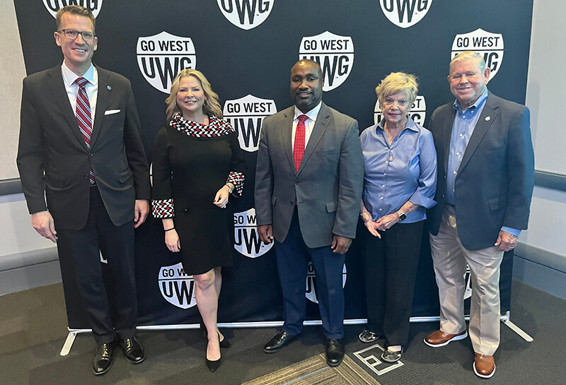 Dr. Brendan Kelly, left, with Christa Pitts, Dr. Christopher Johnson, Tish Stone and Bob Stone