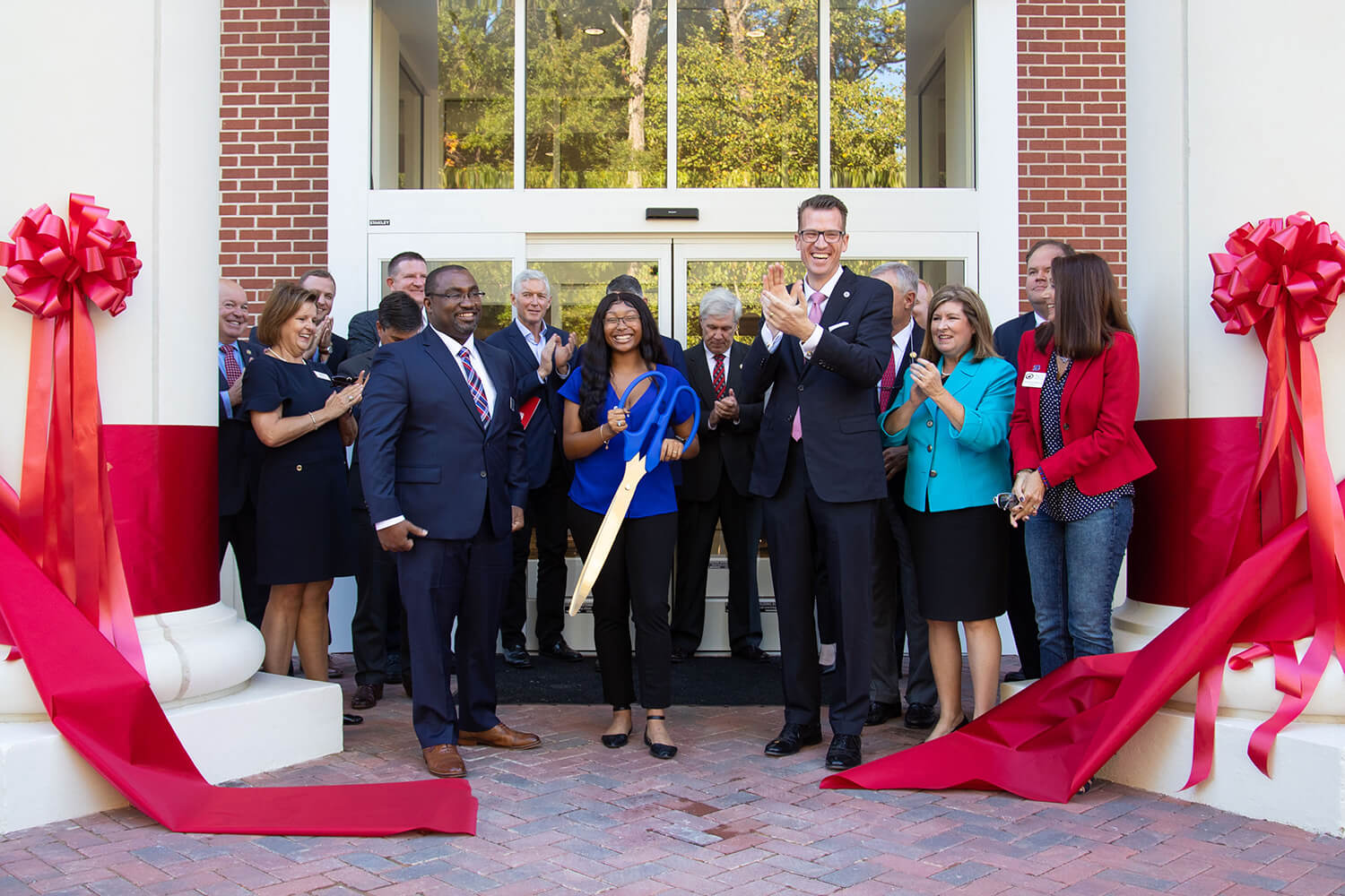 Ribbon cutting ceremony at UWG's new Richards Hall