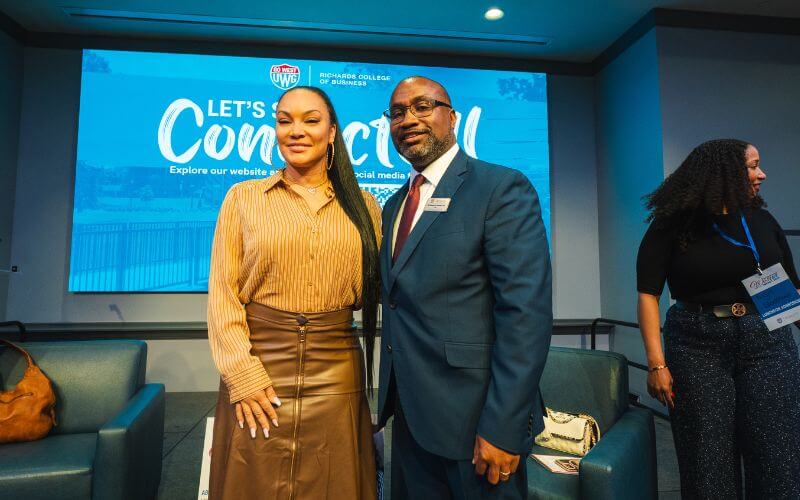 Egypt Sherrod and Dr. Christopher Johnson