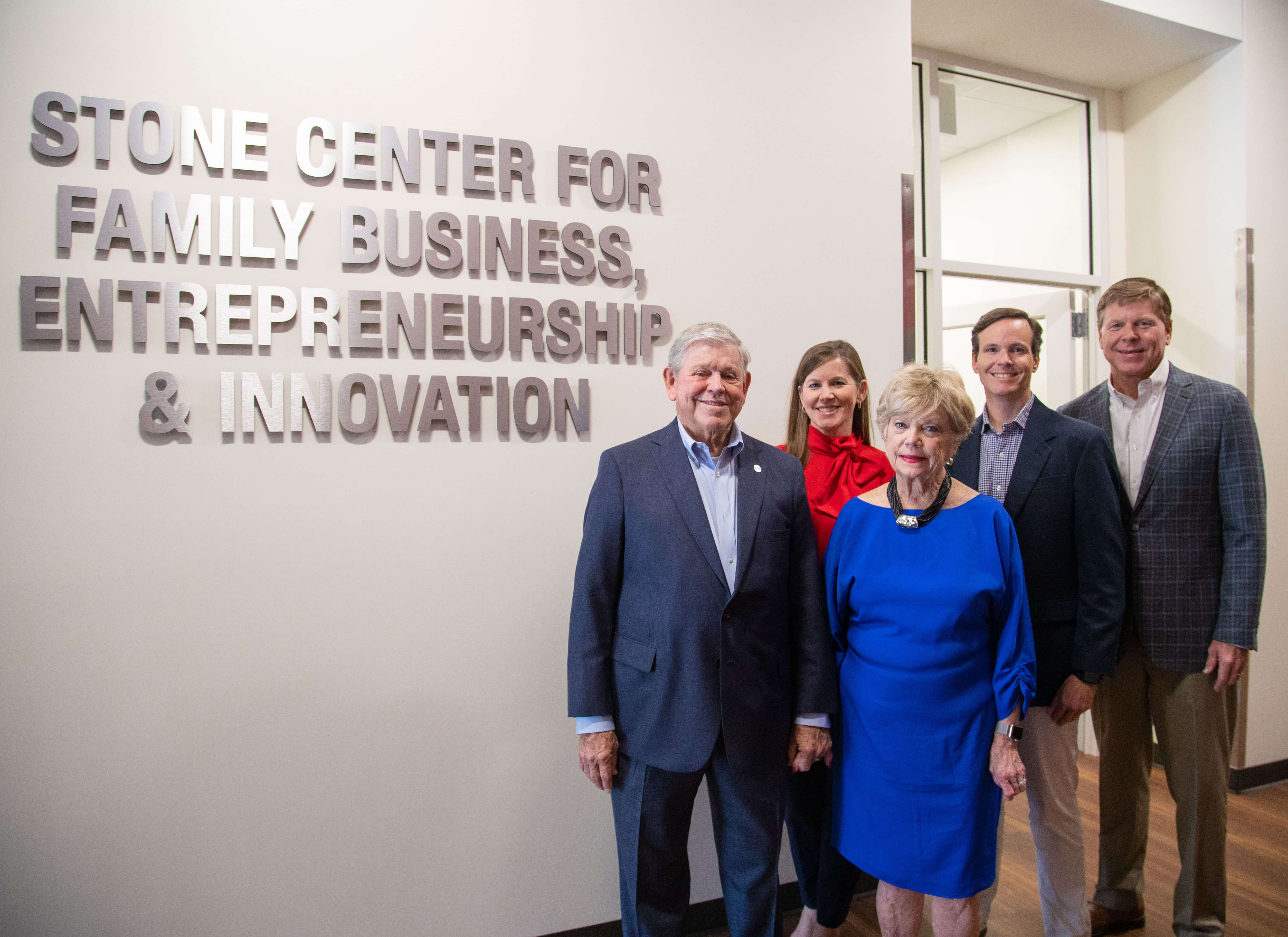 Bob Stone, founder of SMI; Karen Middlebrooks, chief administrative officer; Tish Stone, Bob's wife; Todd Middlebrooks, Karen's husband; and Bill Stone, president of SMI