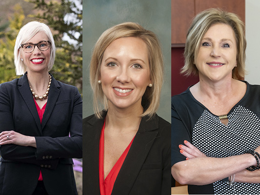 L to R: Dr. Meredith Brunen, Lauren Lee and Susan Lester