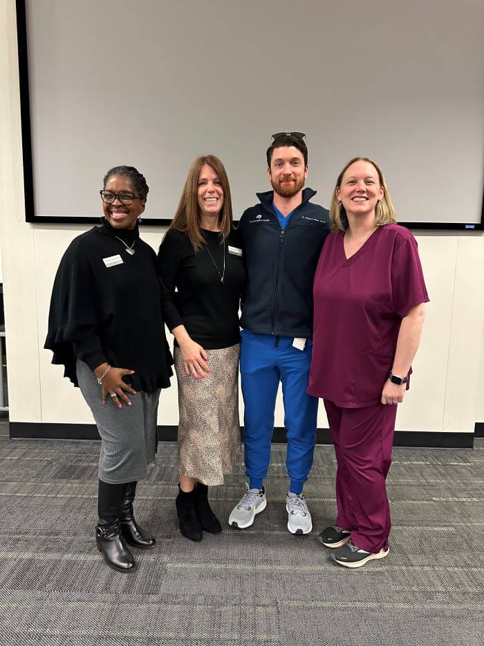 L to R: Felicia Thomas, Dr. Kerri Bell, Dr. Rob Allen and Dr. Jennifer Tinkey