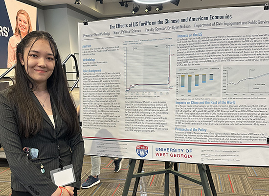 UWG student Mae Whirledge