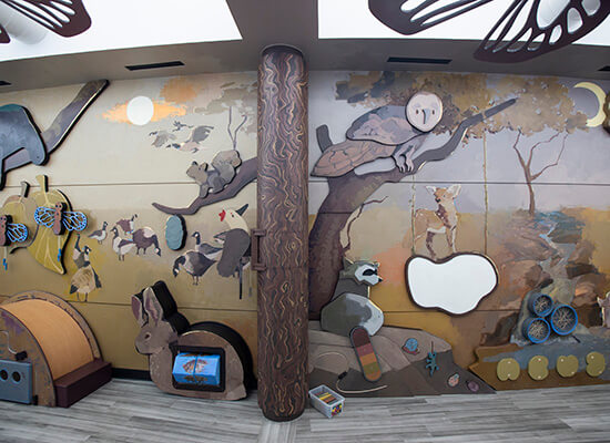 Mural by UWG art students for the College of Education