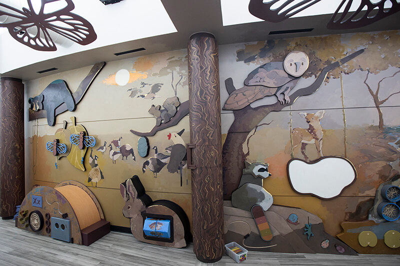 Mural painted by UWG art students for the College of Education