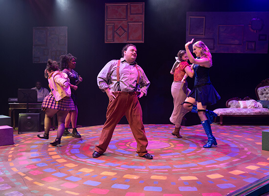 UWG theatre students during a performance