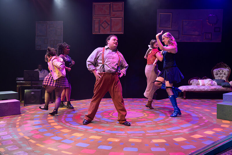 UWG theatre students during a performance