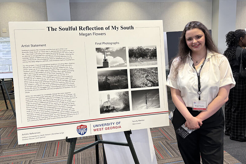 UWG's Megan Flowers presenting research