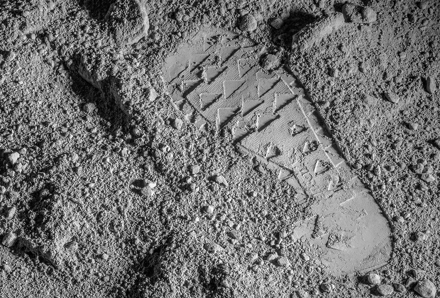Footprint on the moon