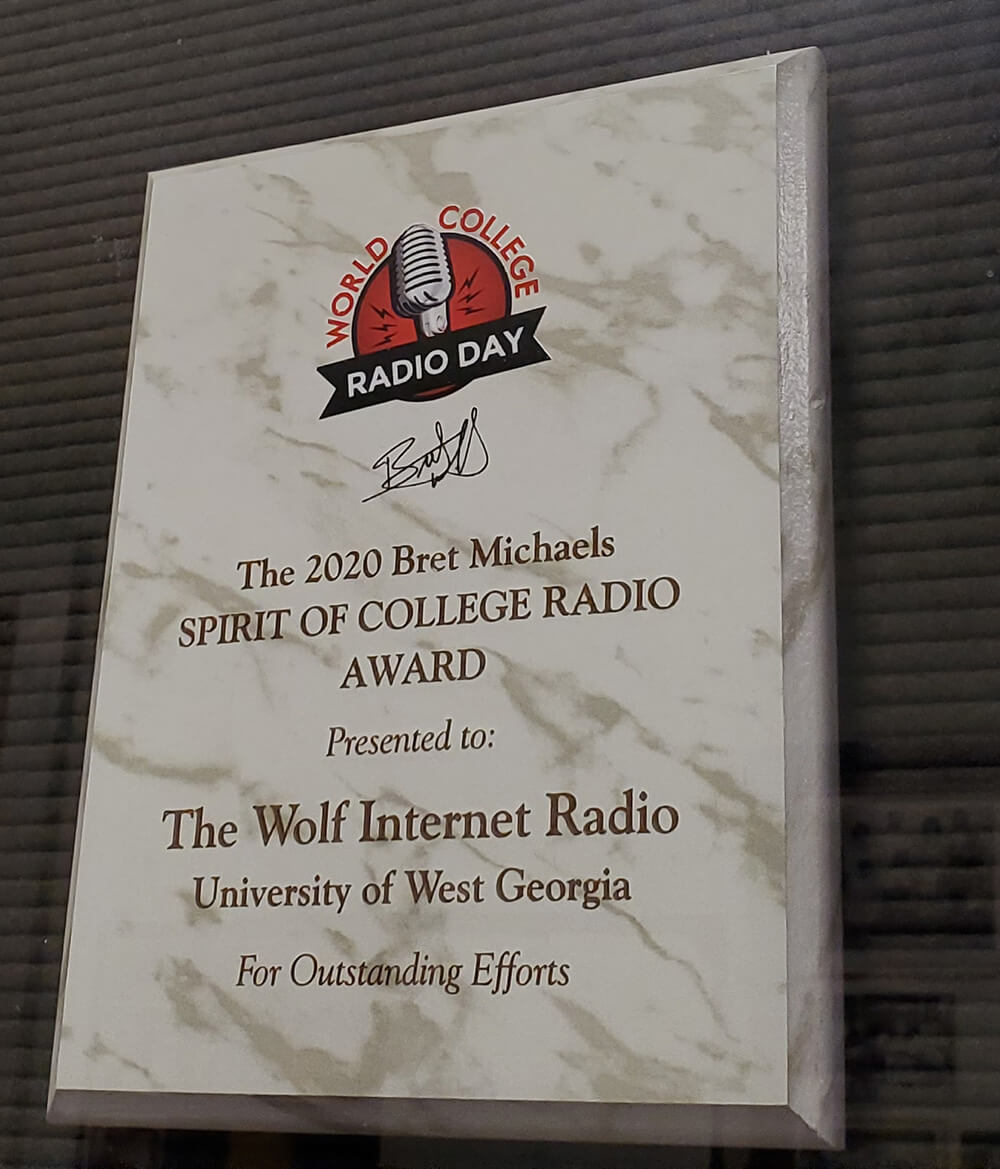 2020 Bret Michaels Spirit of College Radio award
