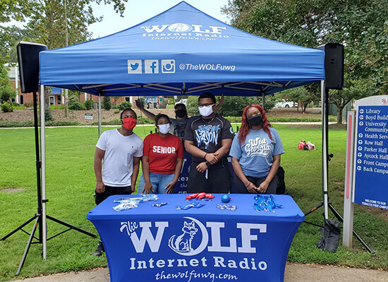 WOLF Internet Radio student employees