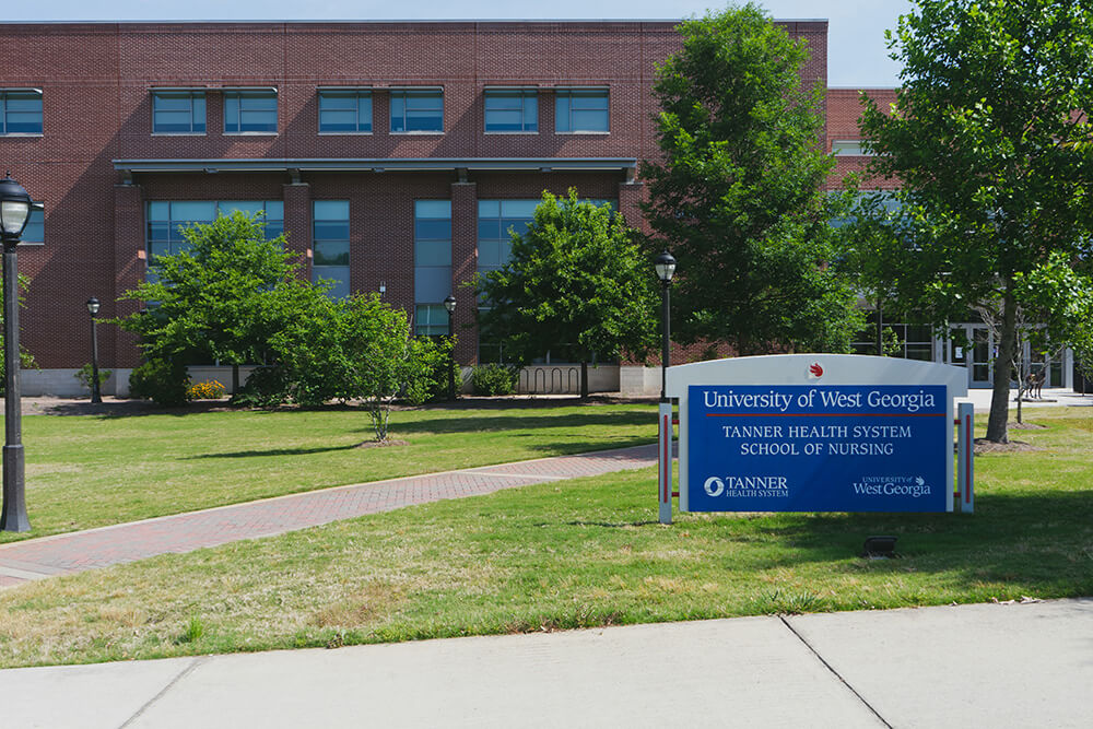 Exterior of UWG's Tanner Health System of Nursing