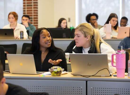 UWG nursing students in a classroom