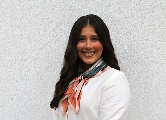 UWG student Gabi Smith stands outside on campus