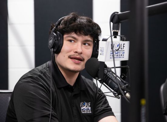 UWG student Jackson Volz on the radio