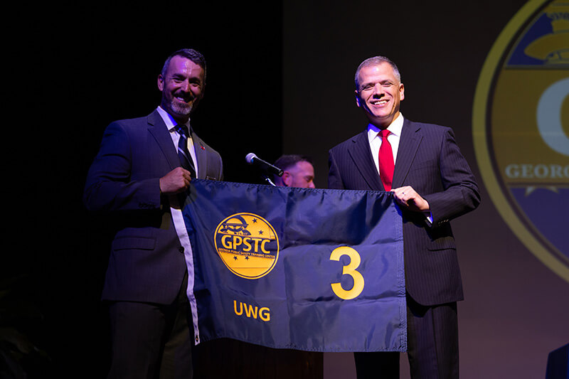 Major Robert Yates, left, and Dr. Michael Johnson, right