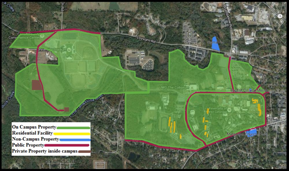 Carrollton campus map